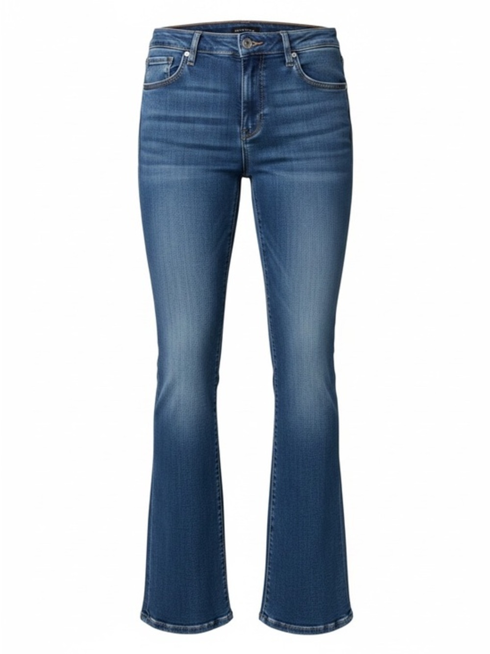 Silver Jeans Women's Mid Blue High-Rise Flare Jeans